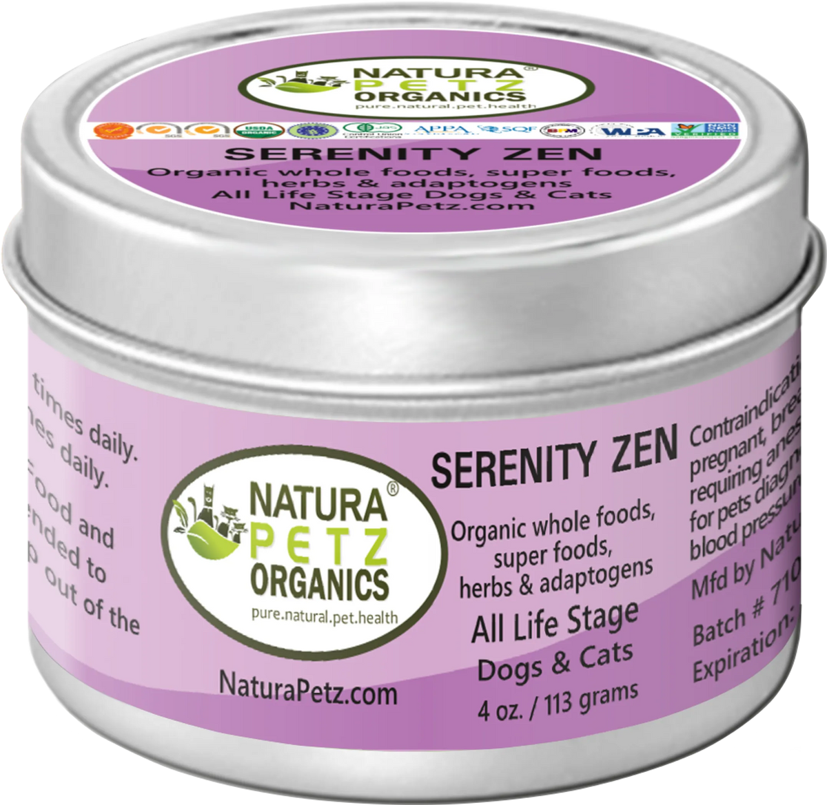 Serenity Zen - Anxiety, Stress, Relaxation & Multi-Systems Calming Support Dogs & Cats*