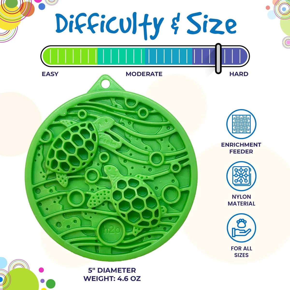 Water Nylon eCoin Durable Enrichment Snacking Coin for Dogs